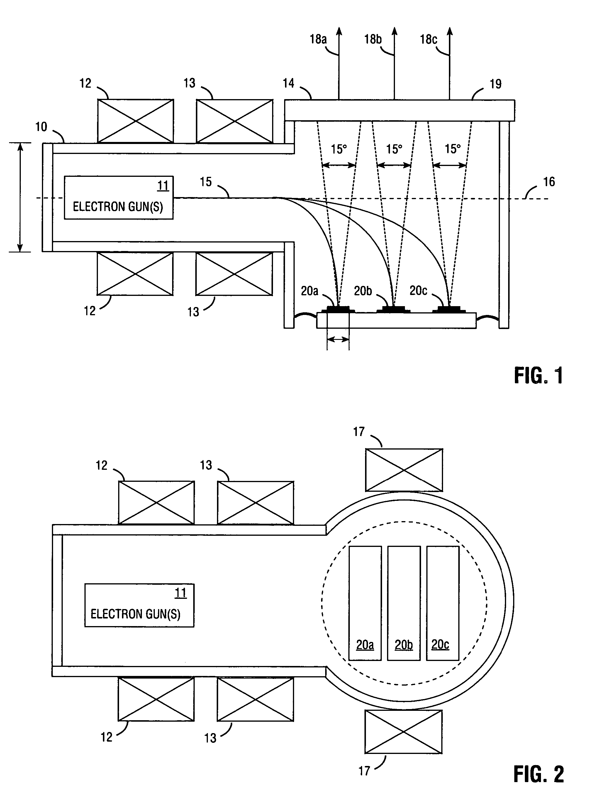 Electron beam pumped laser light source for projection television