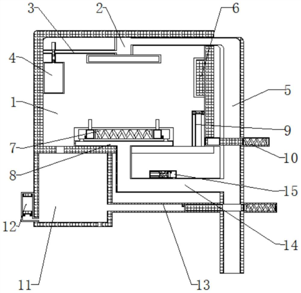 Biological cell culture device capable of achieving rapid and automatic tightening, cleaning and drying and alcohol disinfection