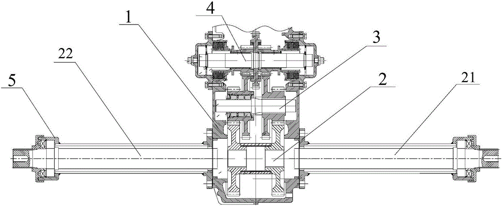 Harvester gearbox output shaft mechanism and harvester gearbox
