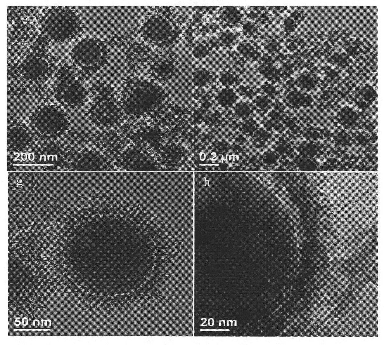 Preparation method of silicate nano hollow structure material