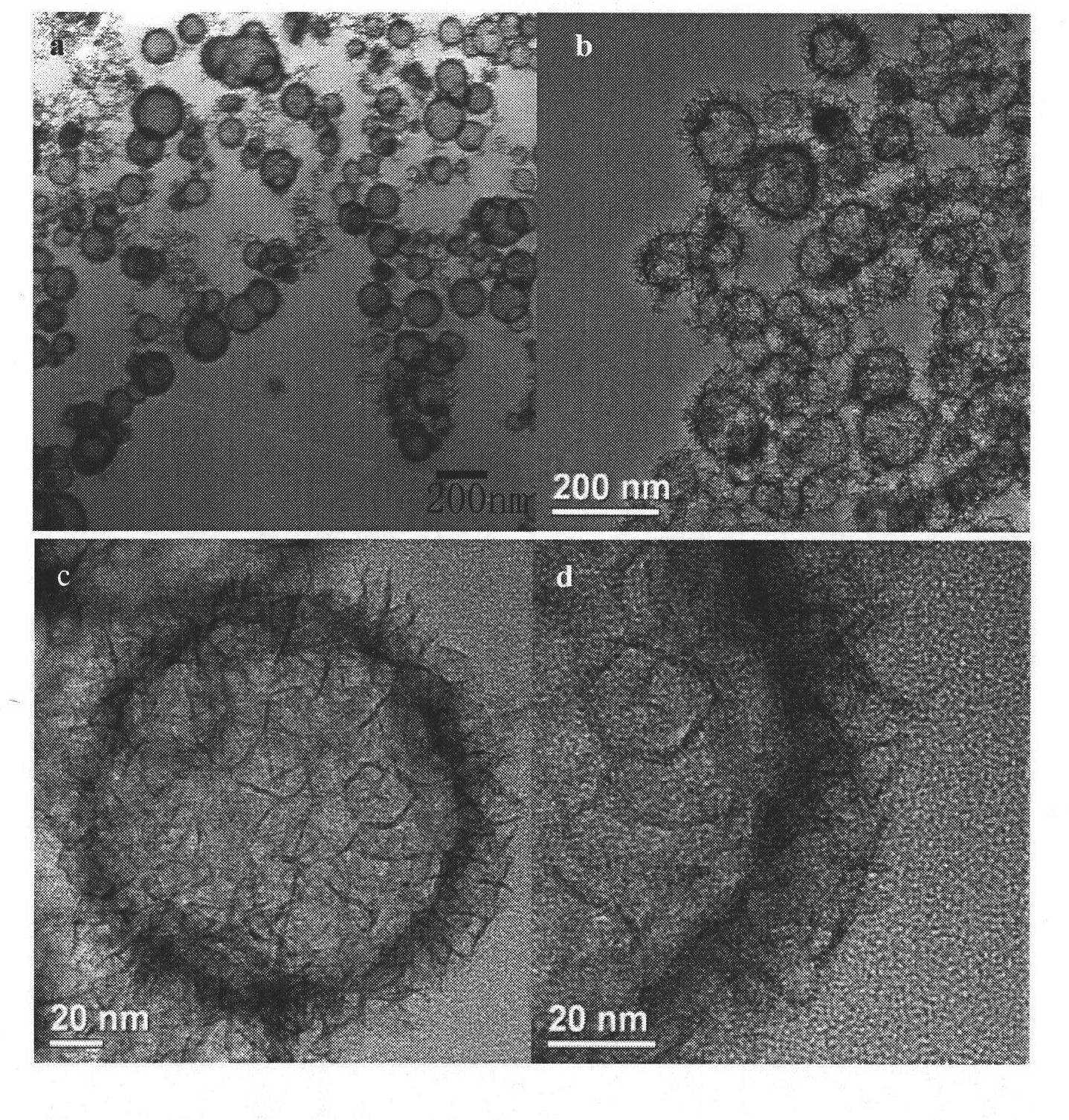 Preparation method of silicate nano hollow structure material