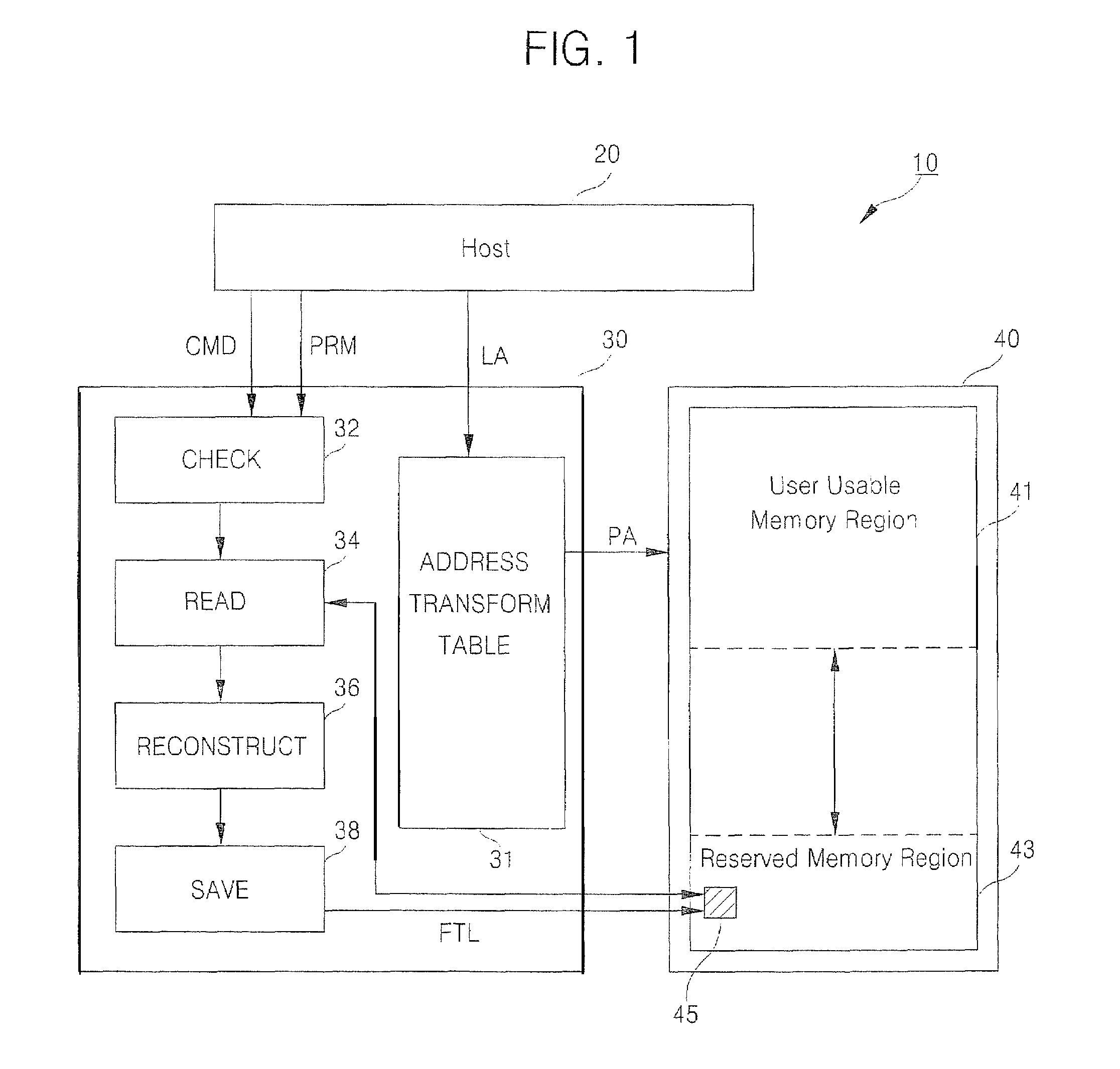 Methods and apparatus for reallocating addressable spaces within memory devices