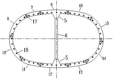 Splicing structure for pipe pieces of ellipse-like shield tunnel with stand column