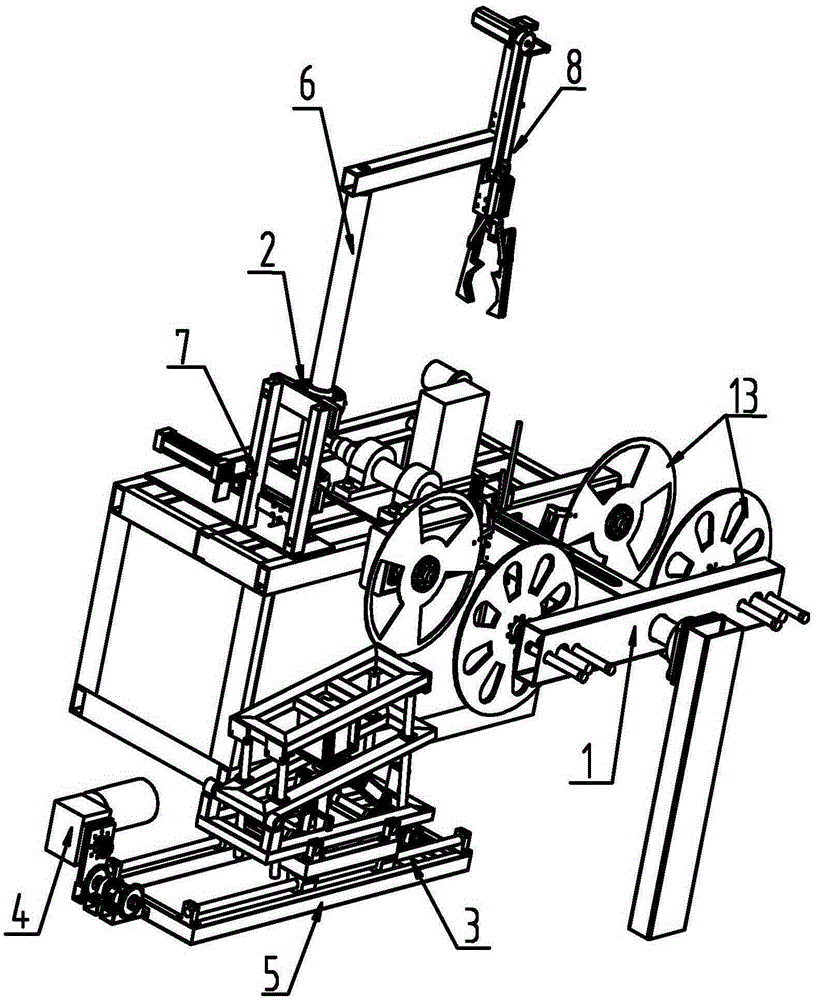 Reel loading and unloading device