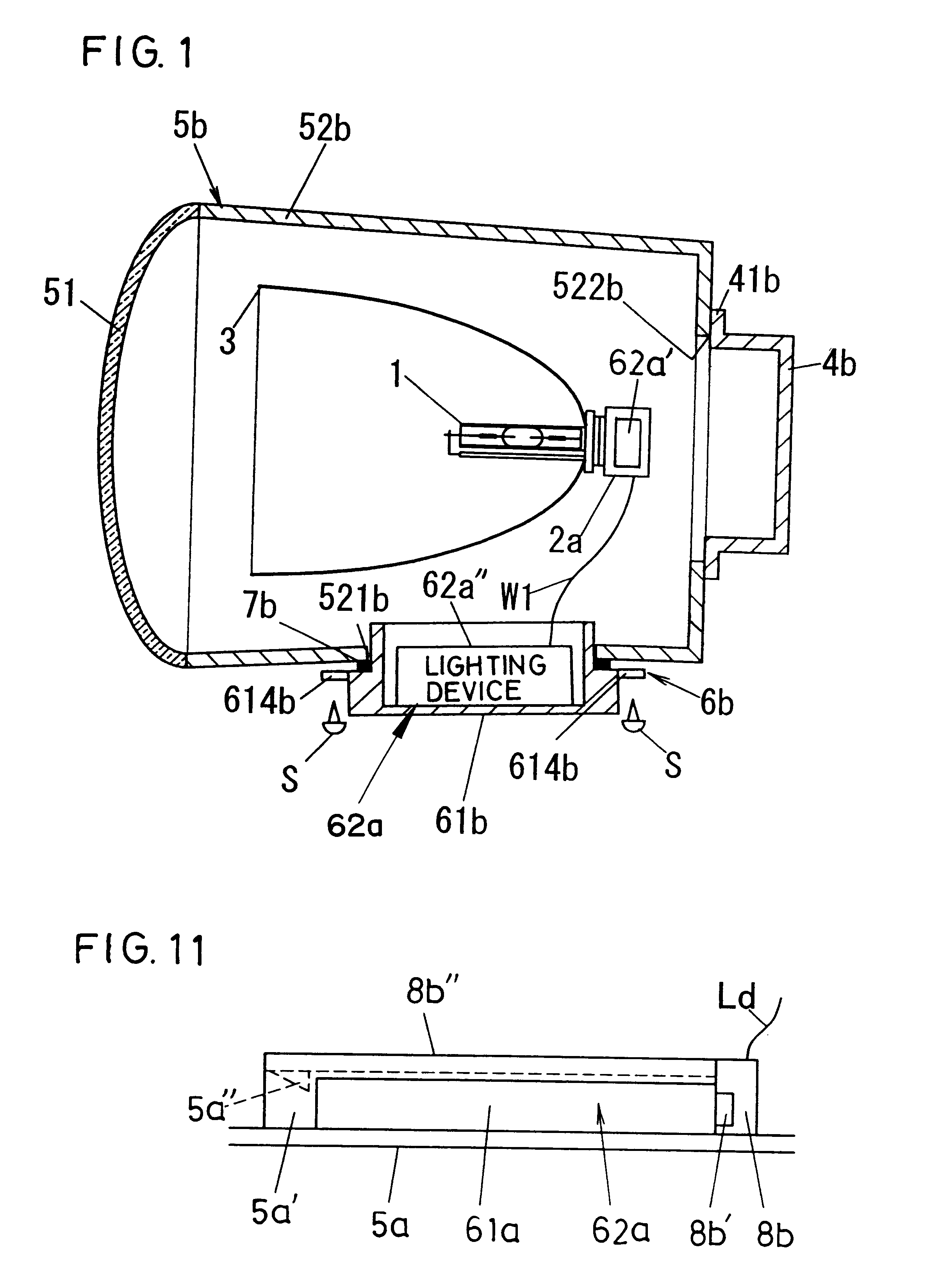 Illumination device having an inverter and an igniter disposed in a lamp body