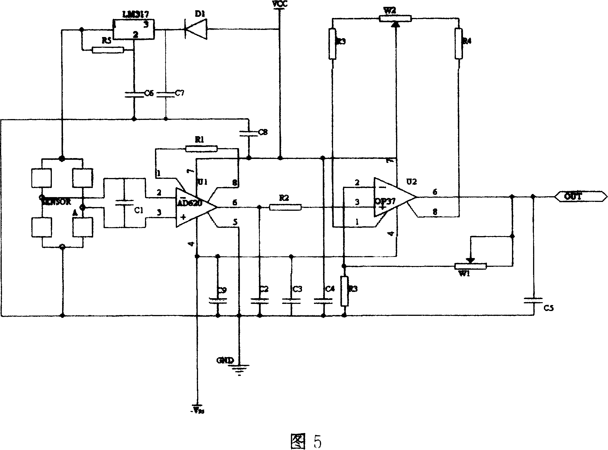Piezoresistance type high-frequency dynamic high voltage sensing device