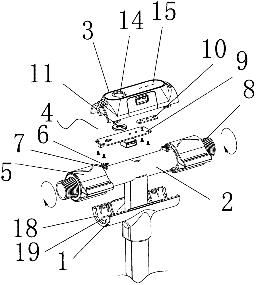 Finger-shifting central control device of scooter