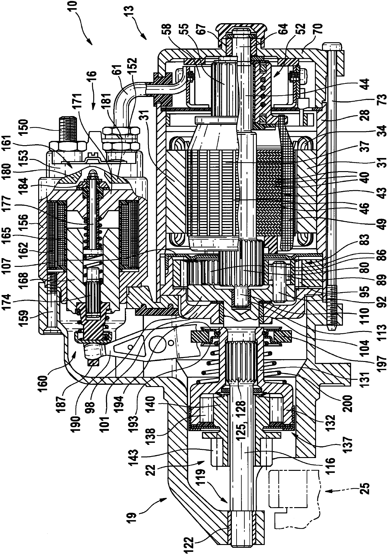 Starting devices for internal combustion engines