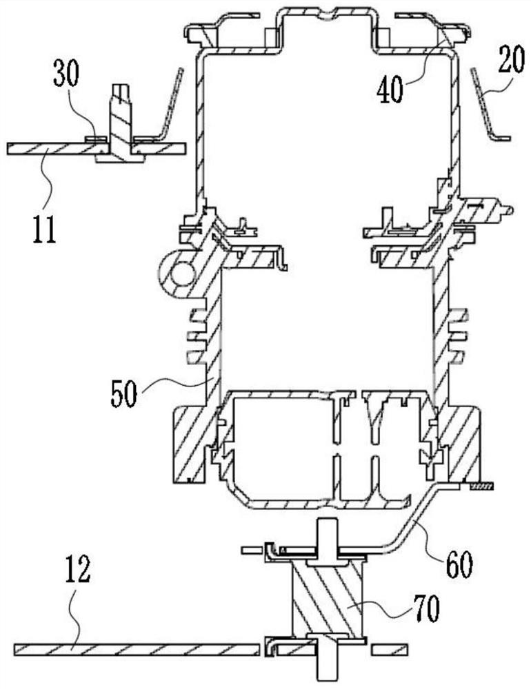 A vacuum pump vibration damping device with adjustable stiffness