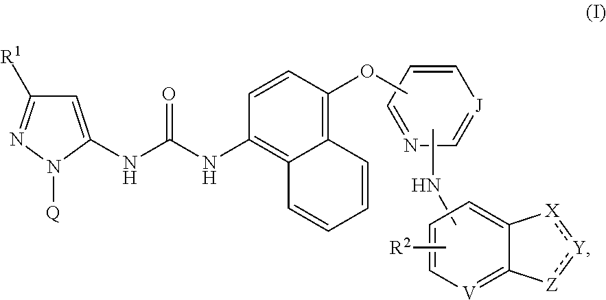 Pyrazole derivatives as p38 map inhibitors