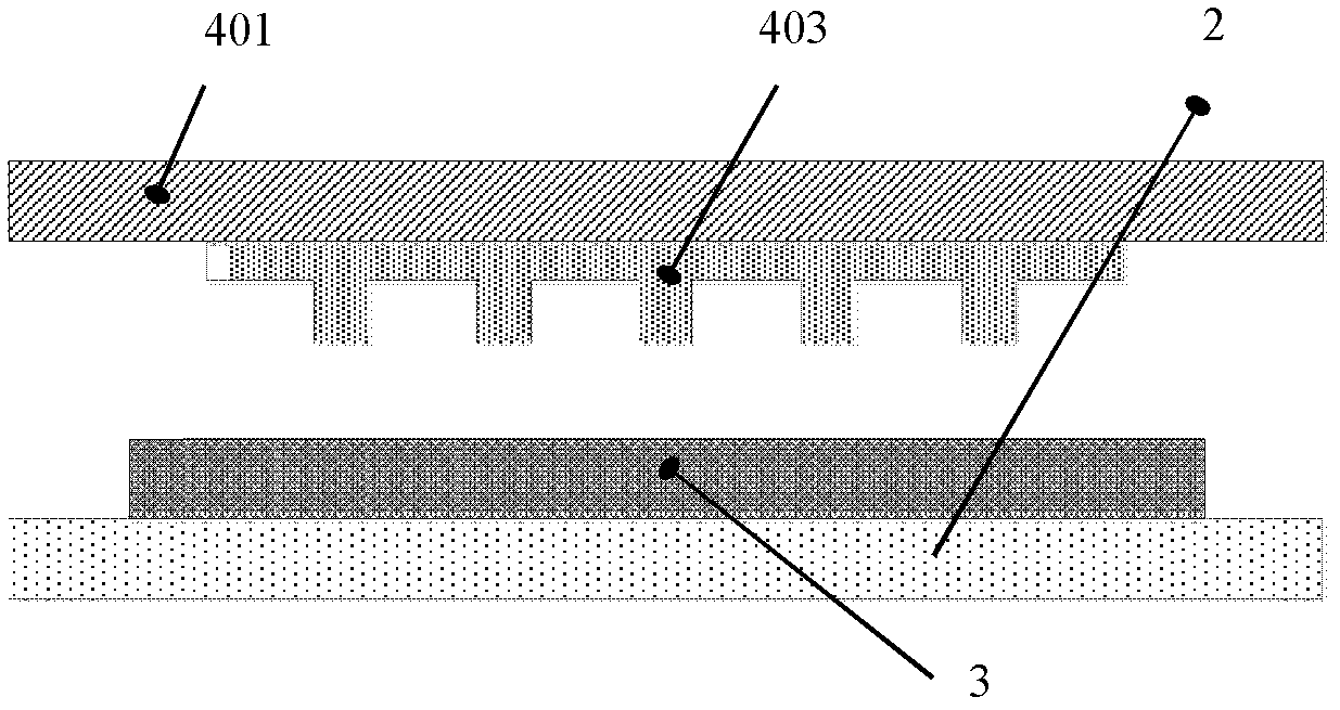 Device and method for large-area nano imprinting photoetching