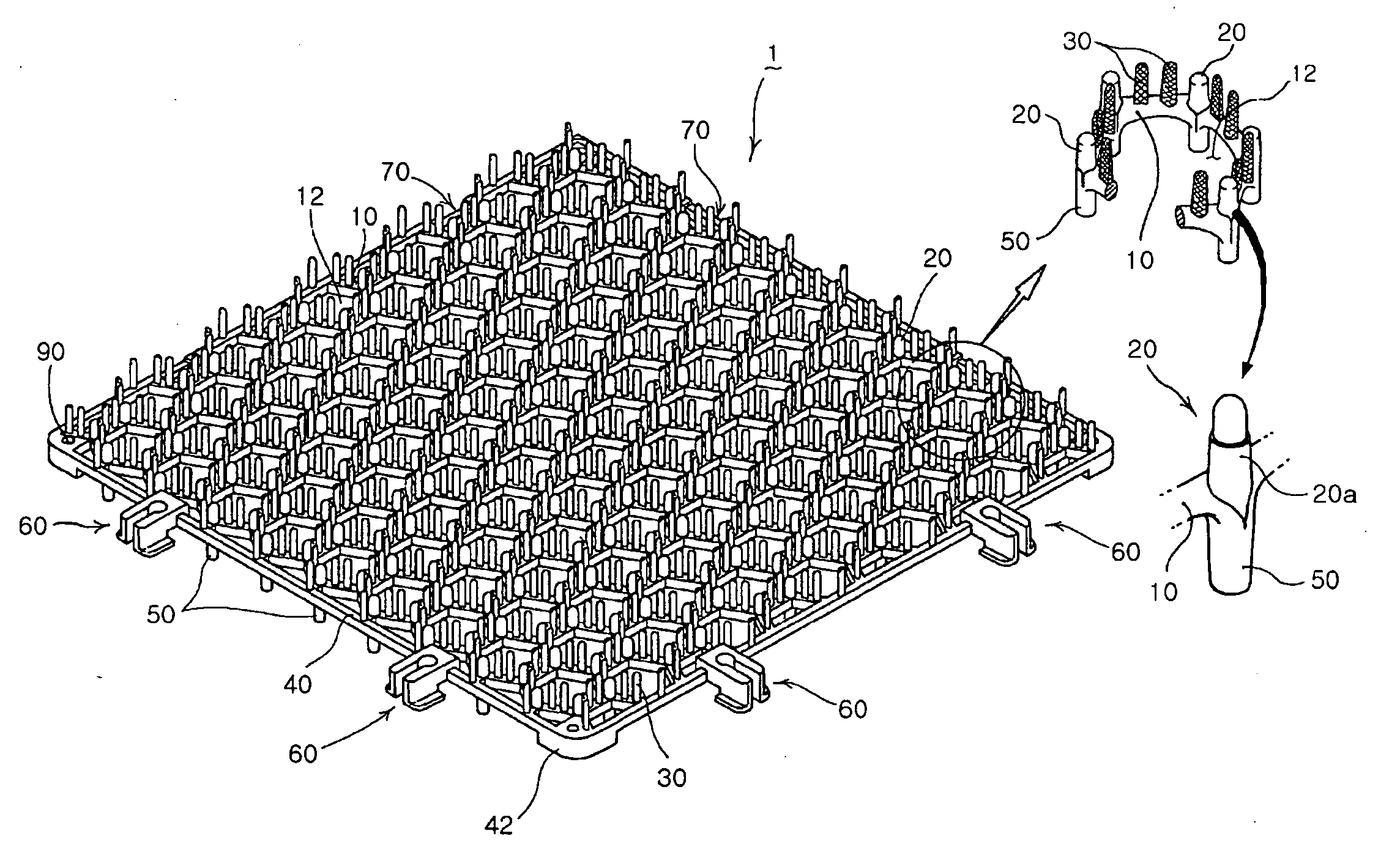 Grass Protection Mat and Mat Assembly Having the Same