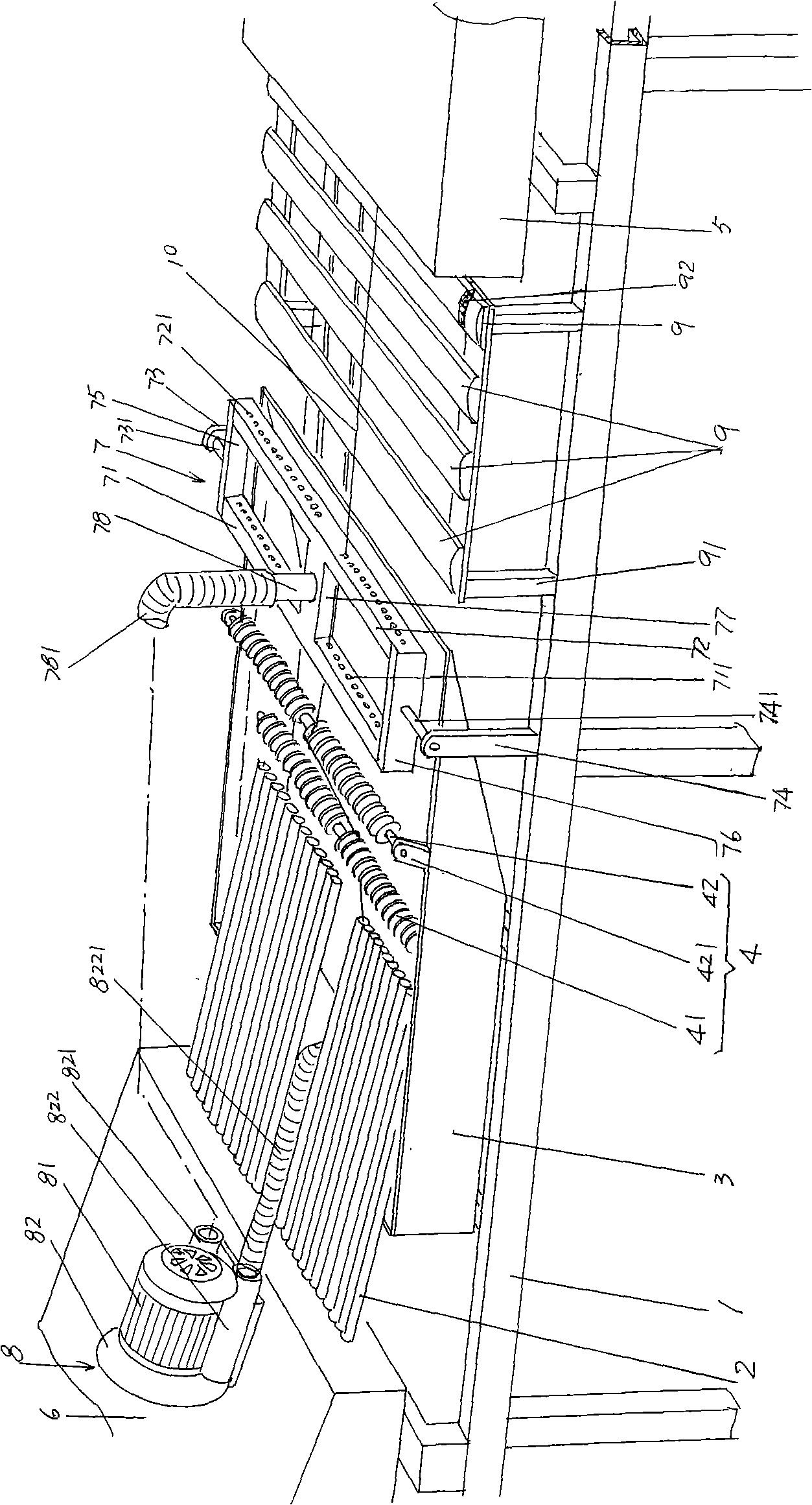 Annealing and cooling device for conductive wire