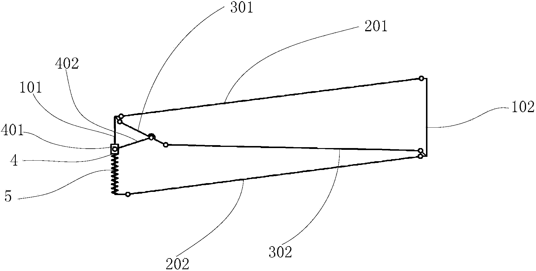 Framework type spatial foldable antenna unfolding mechanism