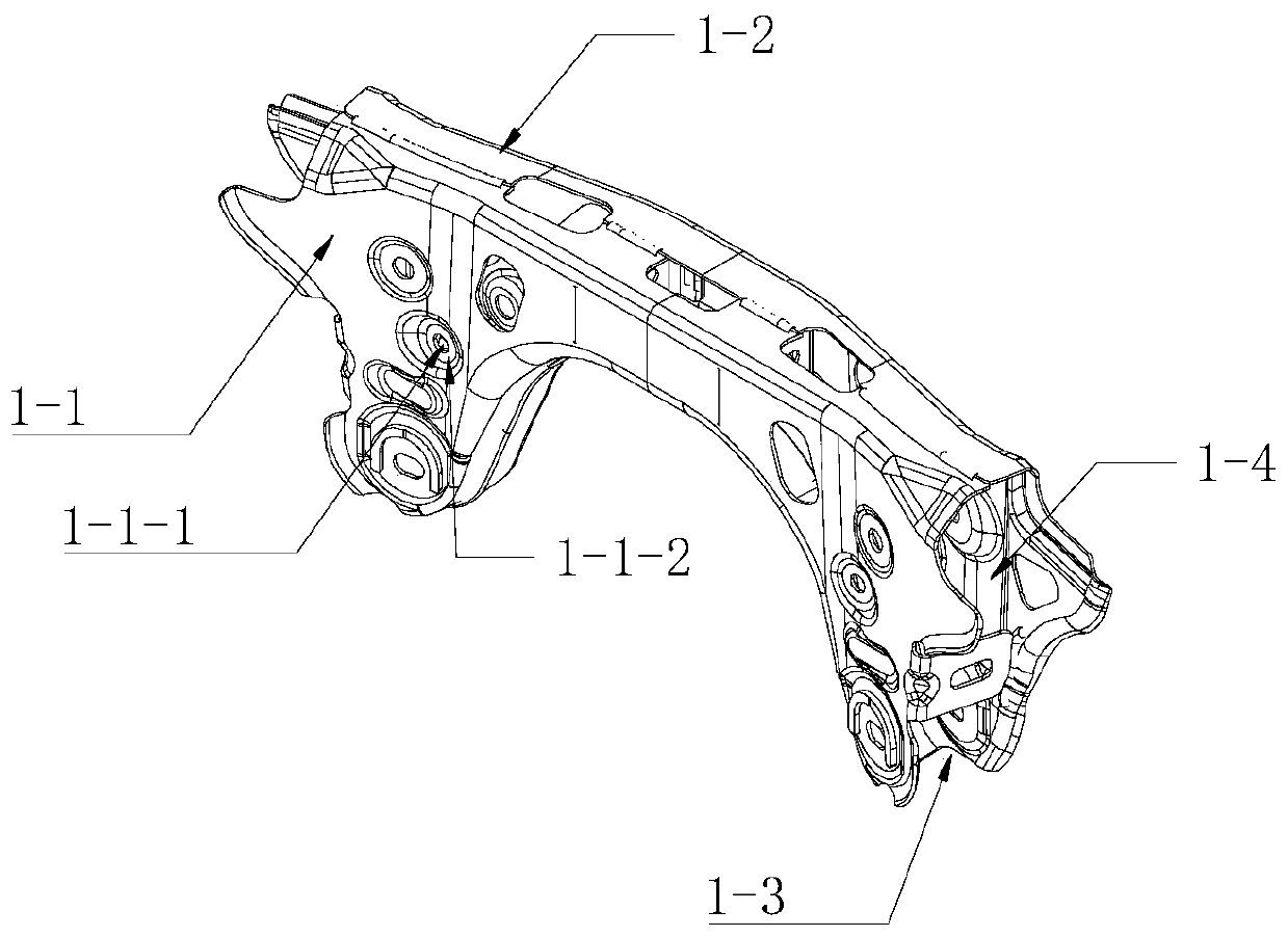 Automobile subframe crossbeam positioning and welding device