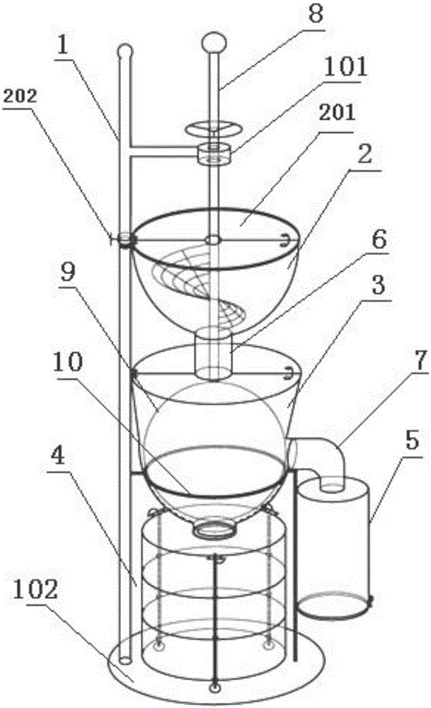 A seed shelling and screening device and its working method