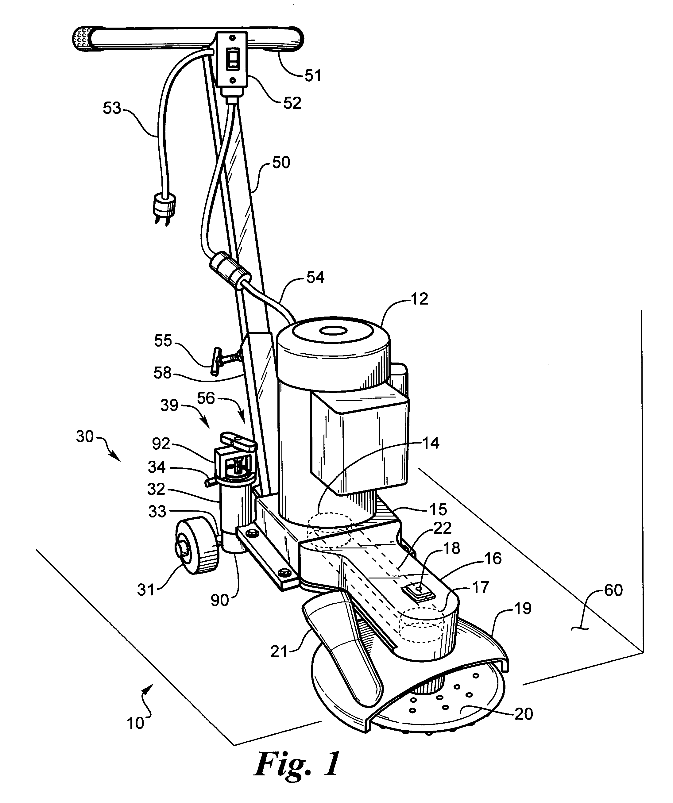 Combination edger and grinder for floors