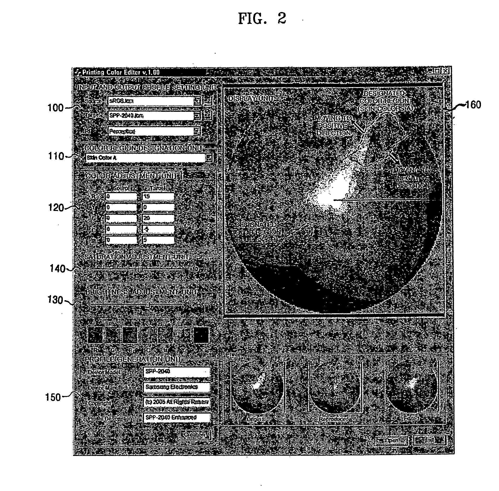 Apparatus and method to edit color profile