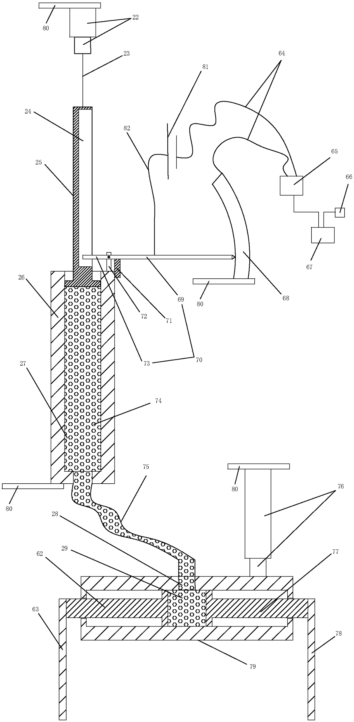 Printing linkage poor adhesion discharging system