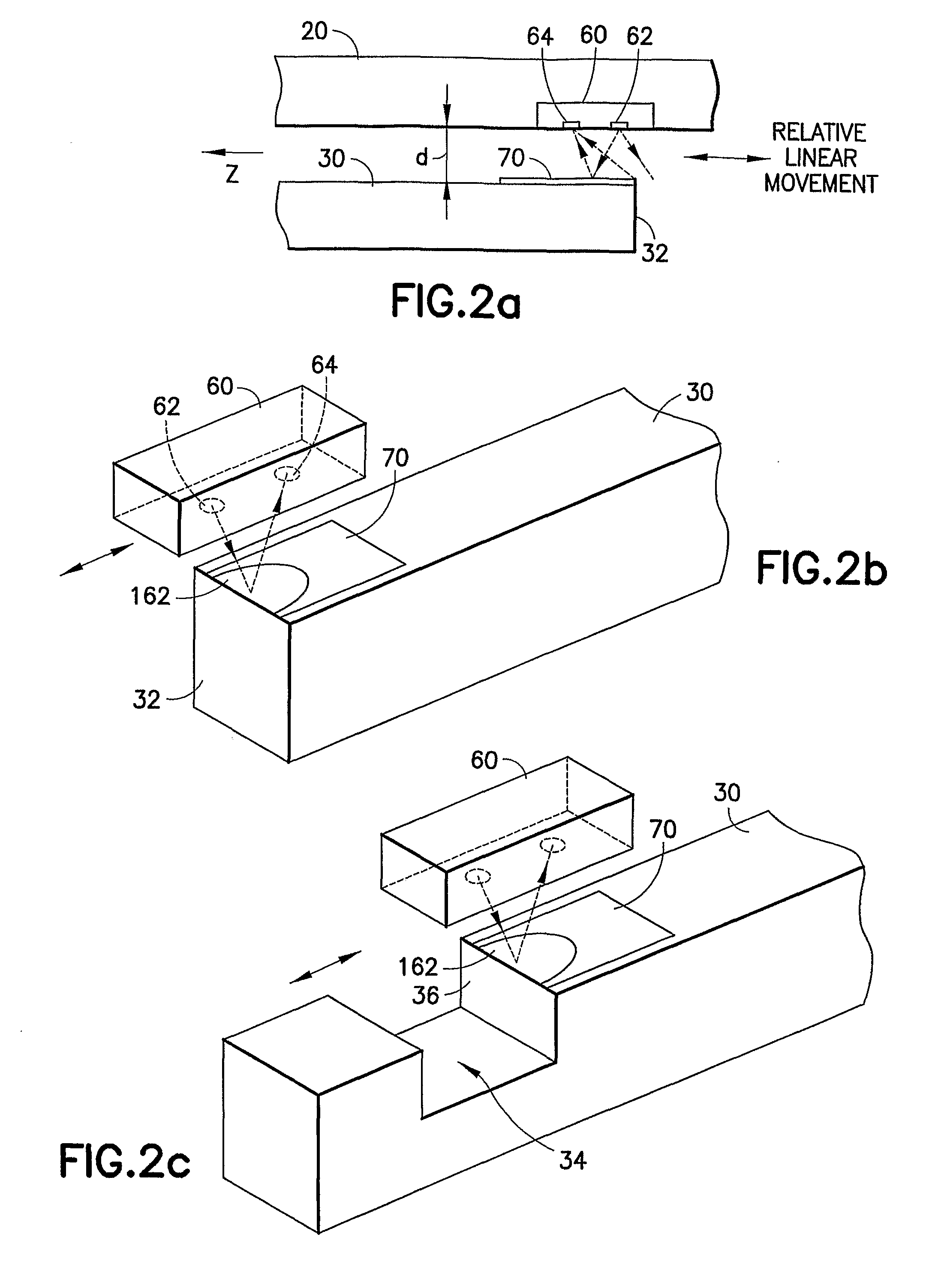 Method and Device for Position Sensing of an Optical Component in an Imaging System