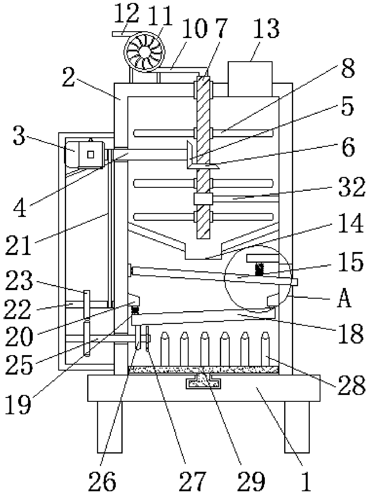 Coal briquette sorting device capable of removing impurities for coal mine processing