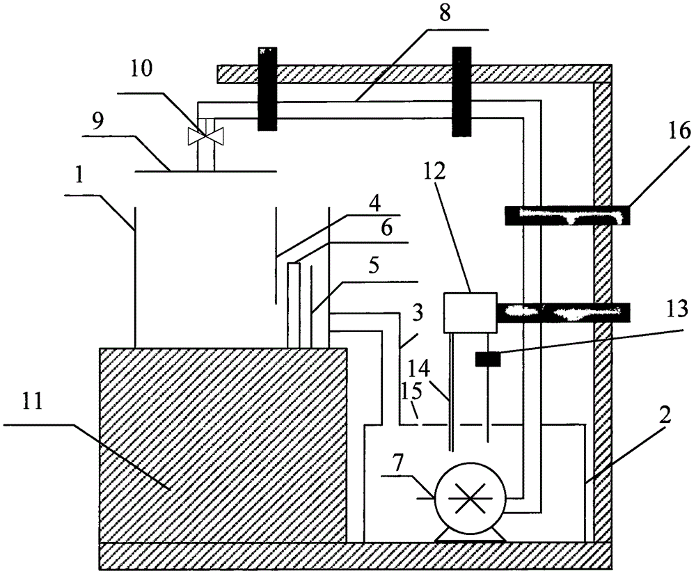 Recyclable leaching device for leaching experiment