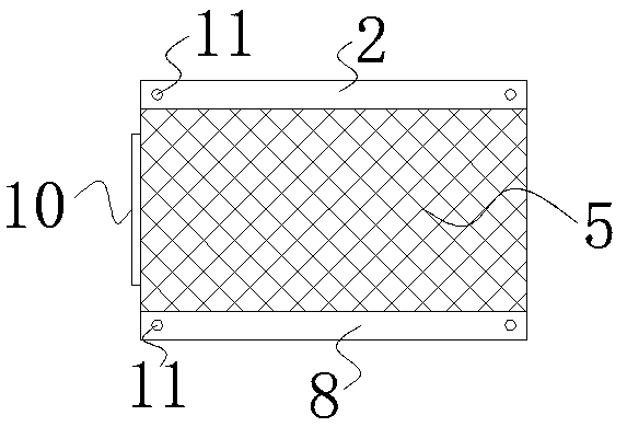 Back-attached heat-insulation plate structure