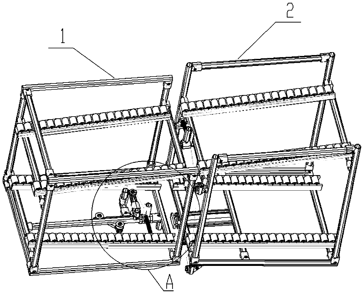 Automatic butt joint feeding mechanism