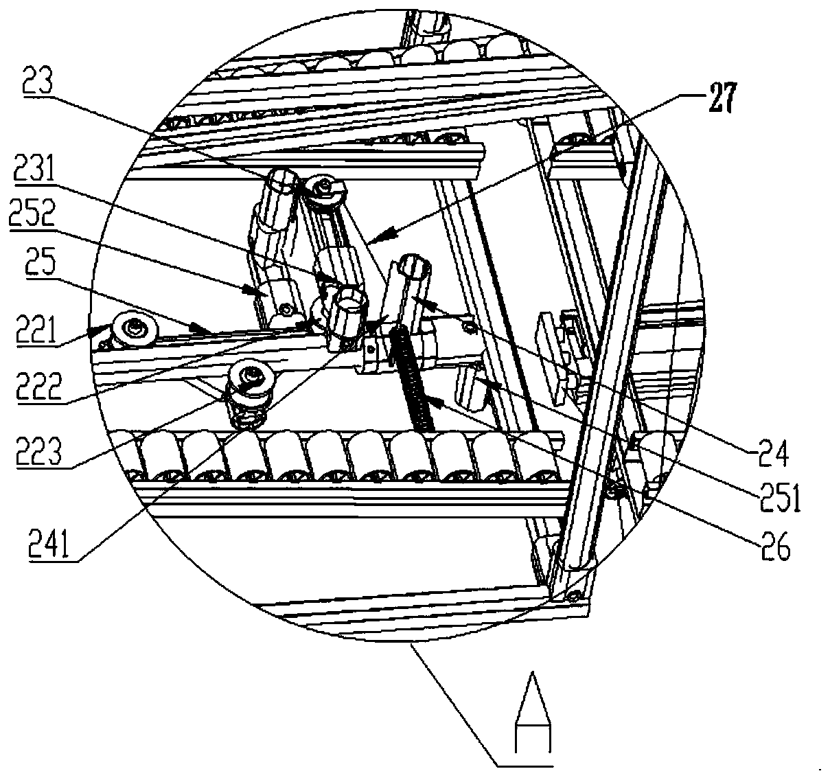 Automatic butt joint feeding mechanism