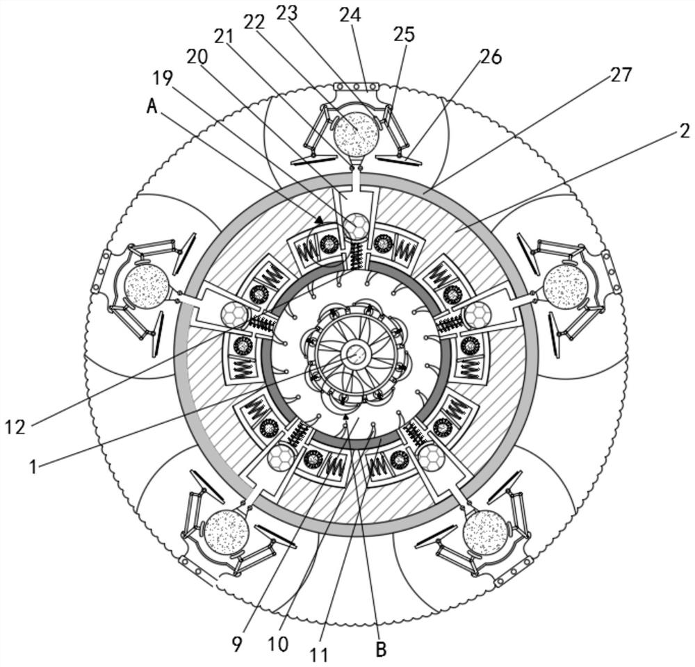 Roller low-decibel anti-loosening rotating shaft for Internet-of-Things washing machine