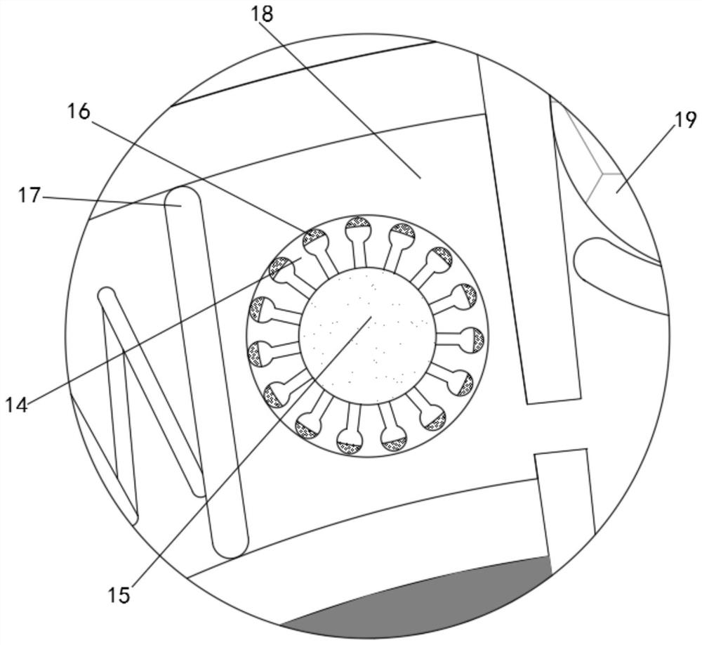 Roller low-decibel anti-loosening rotating shaft for Internet-of-Things washing machine