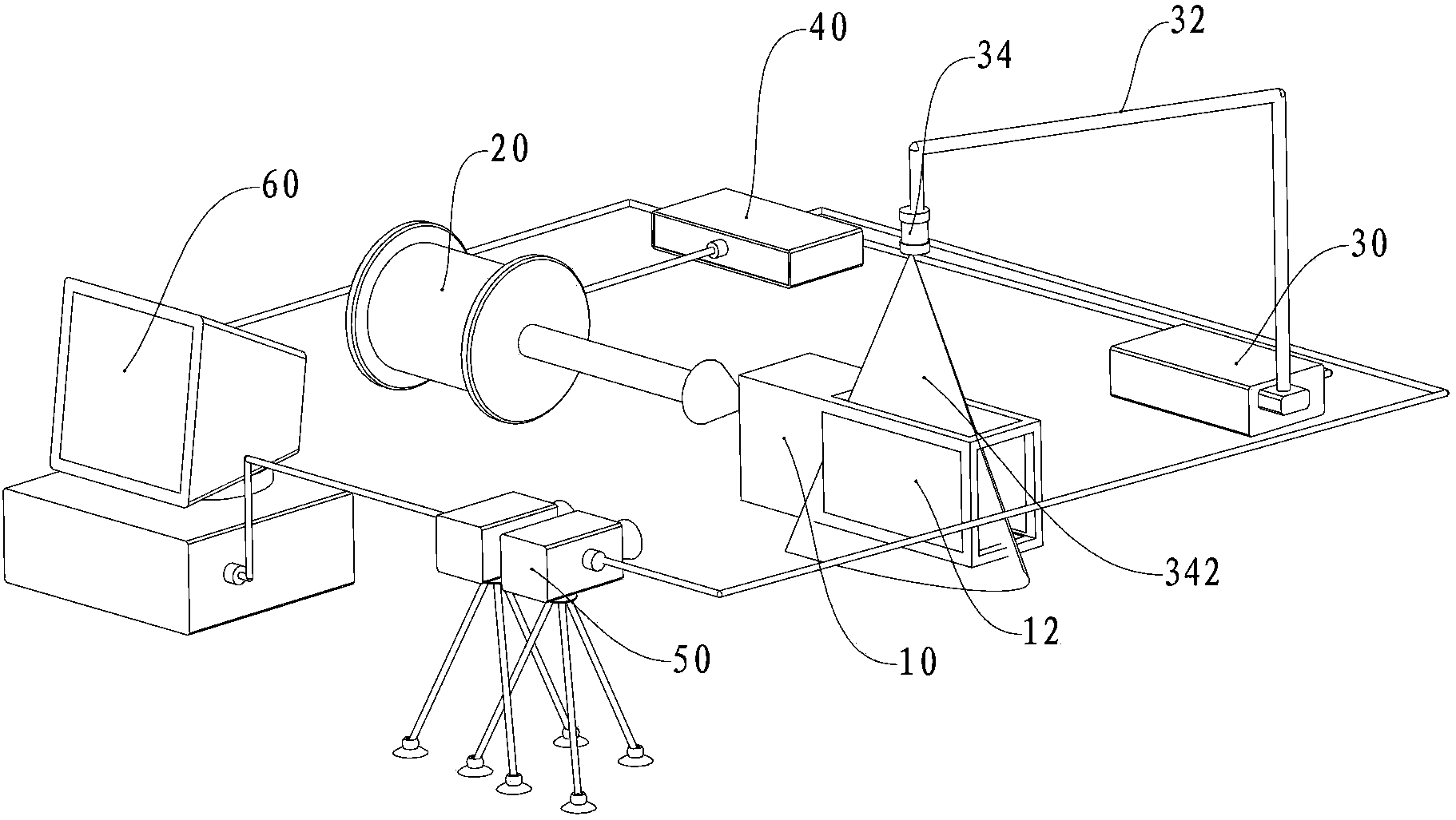 Display system and display method for NPLS (nano-tracer planar laser scattering) three-dimensional structure of supersonic flow field