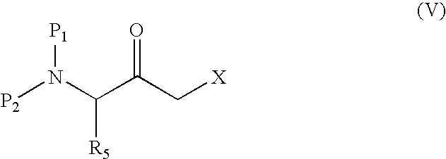 Process for producing 3-amino-2-oxo-1-halogenopropane derivatives