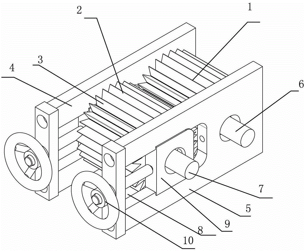 A paper folding fan forming equipment