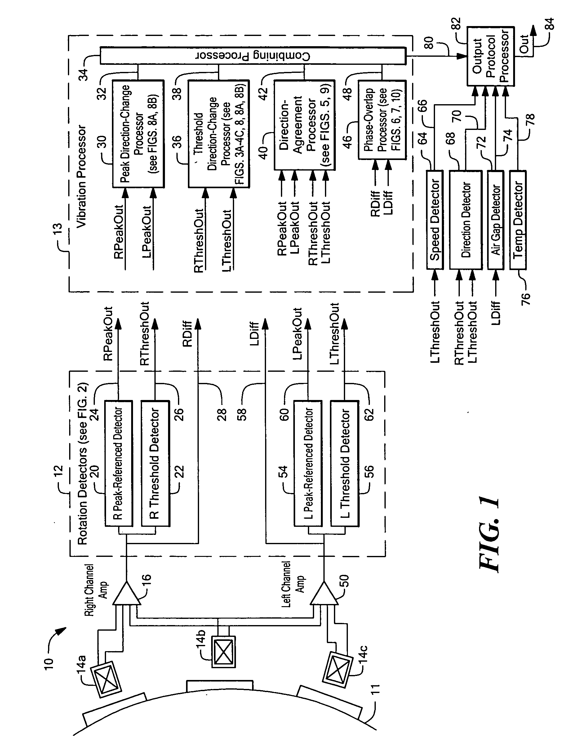 Method and apparatus for vibration detection