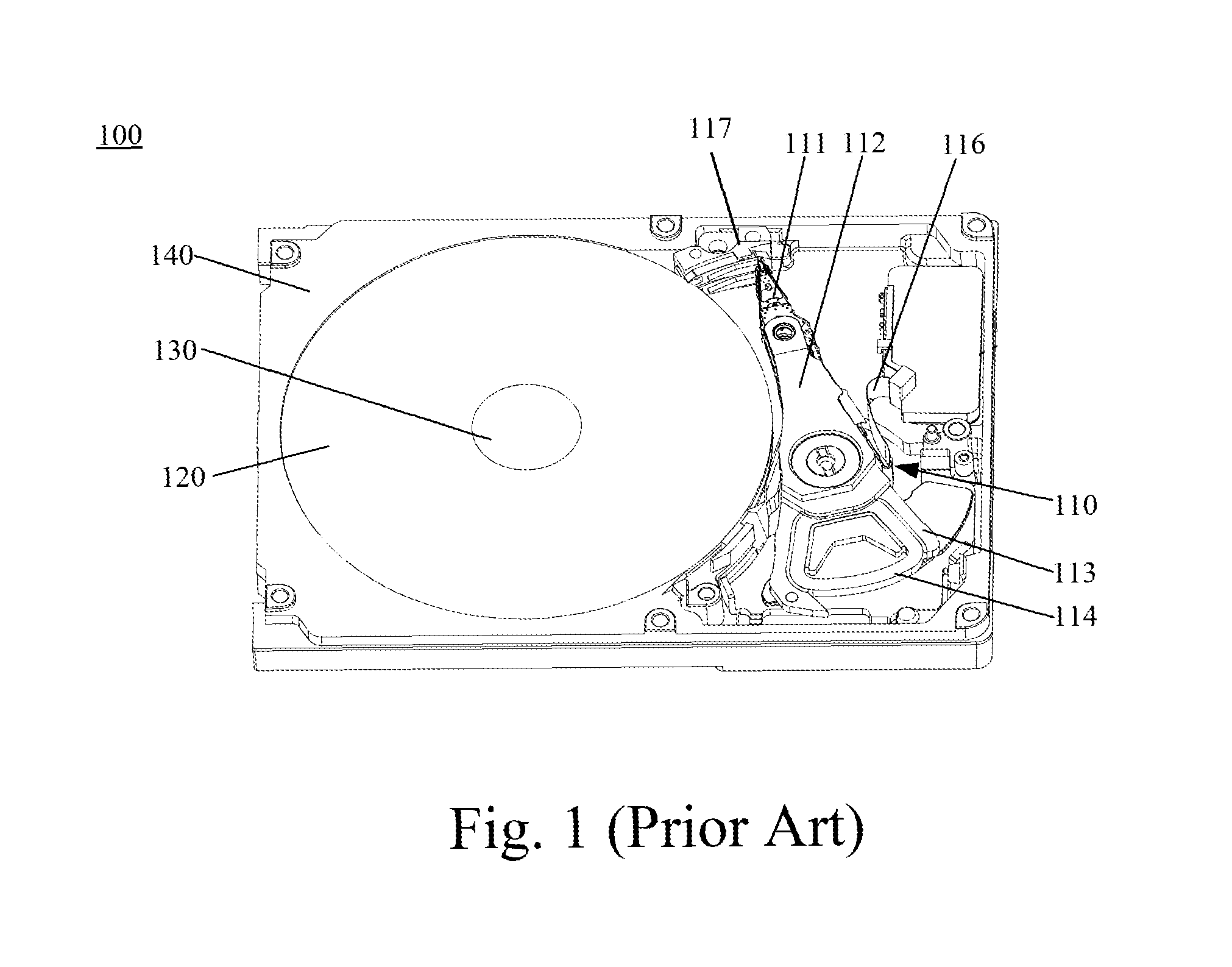 Anti-shock method for head stack assembly