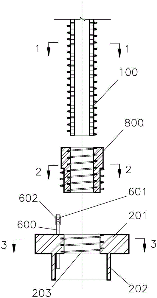 Assembly type expanded-base grouting anchoring structure device and assembly construction method