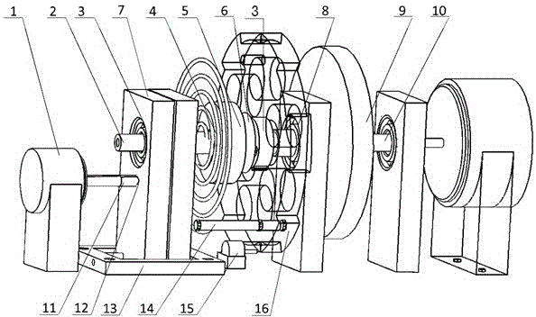 Energy-storage energy-saving device for auxiliary start-up of rotating machinery