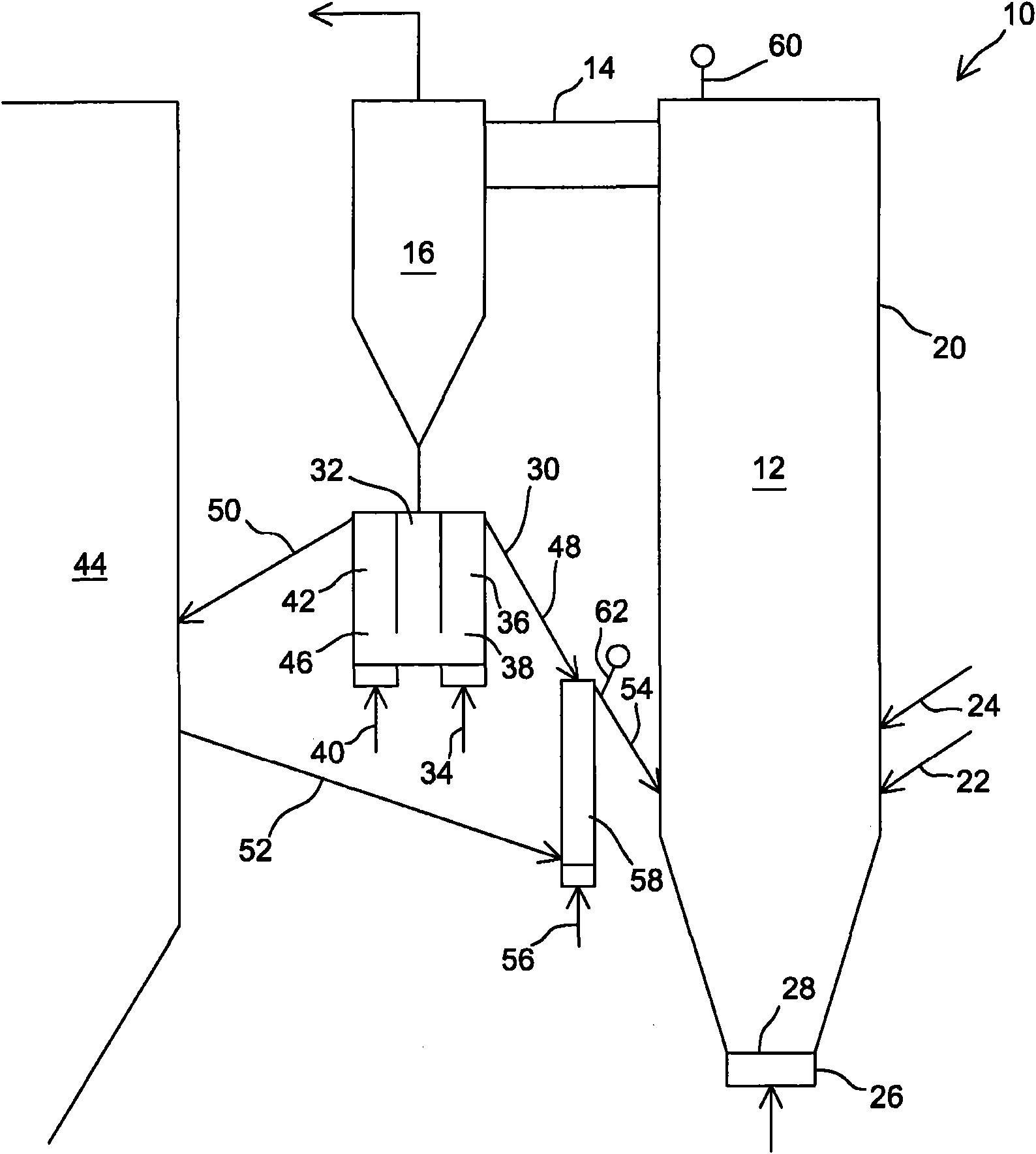 Method of and apparatus for controlling the temperature of a fluidized bed reactor