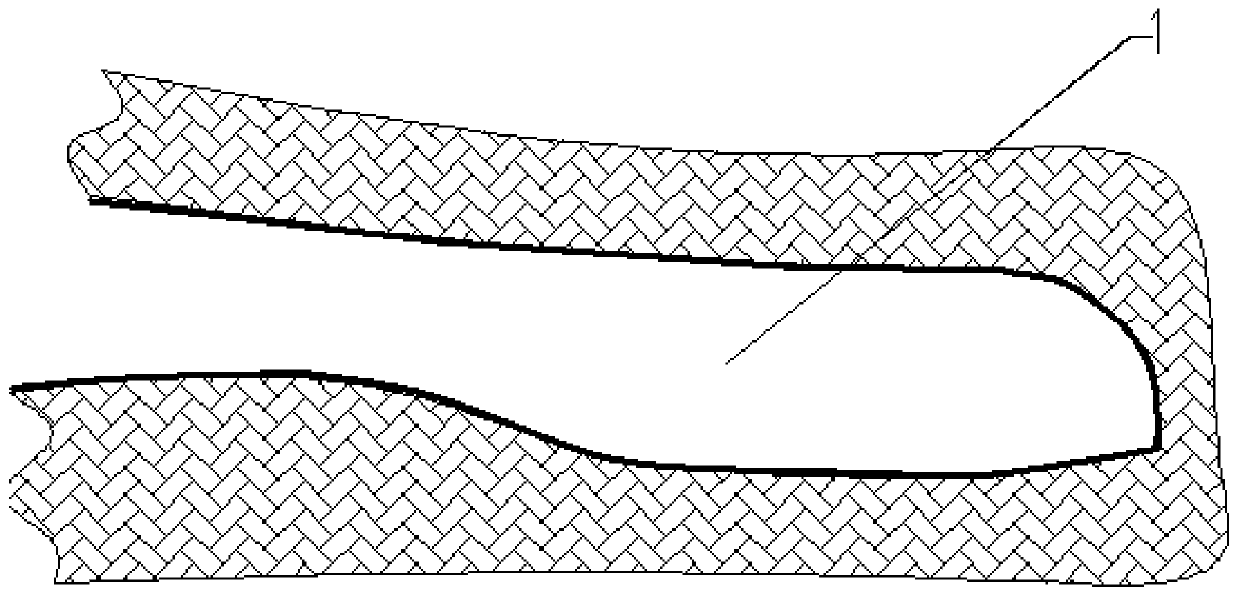 Preparation method of blade trailing edge bonding angle male mold and blade trailing edge bonding angle preparation method