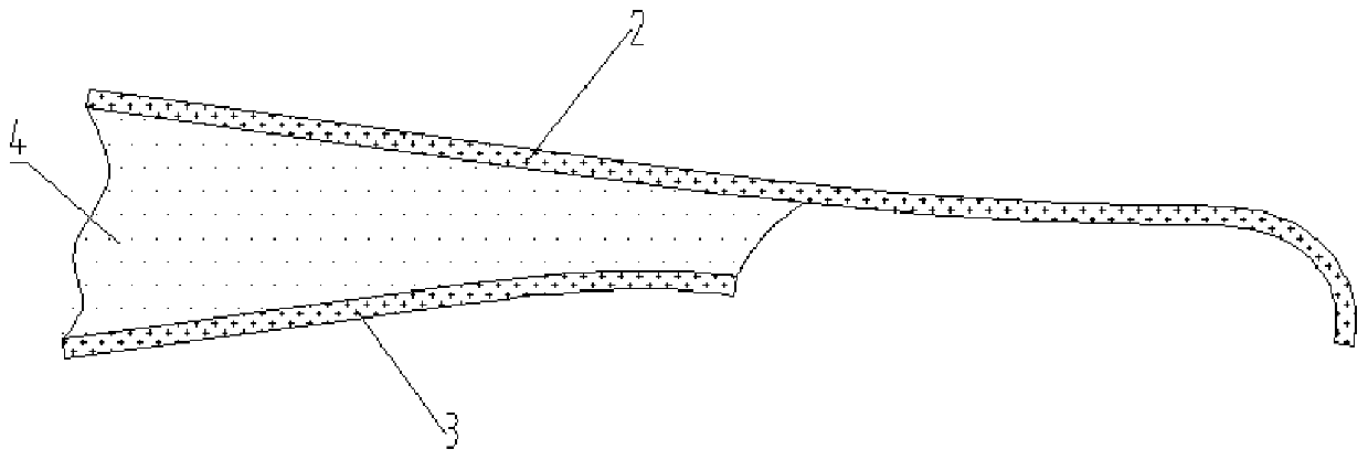 Preparation method of blade trailing edge bonding angle male mold and blade trailing edge bonding angle preparation method