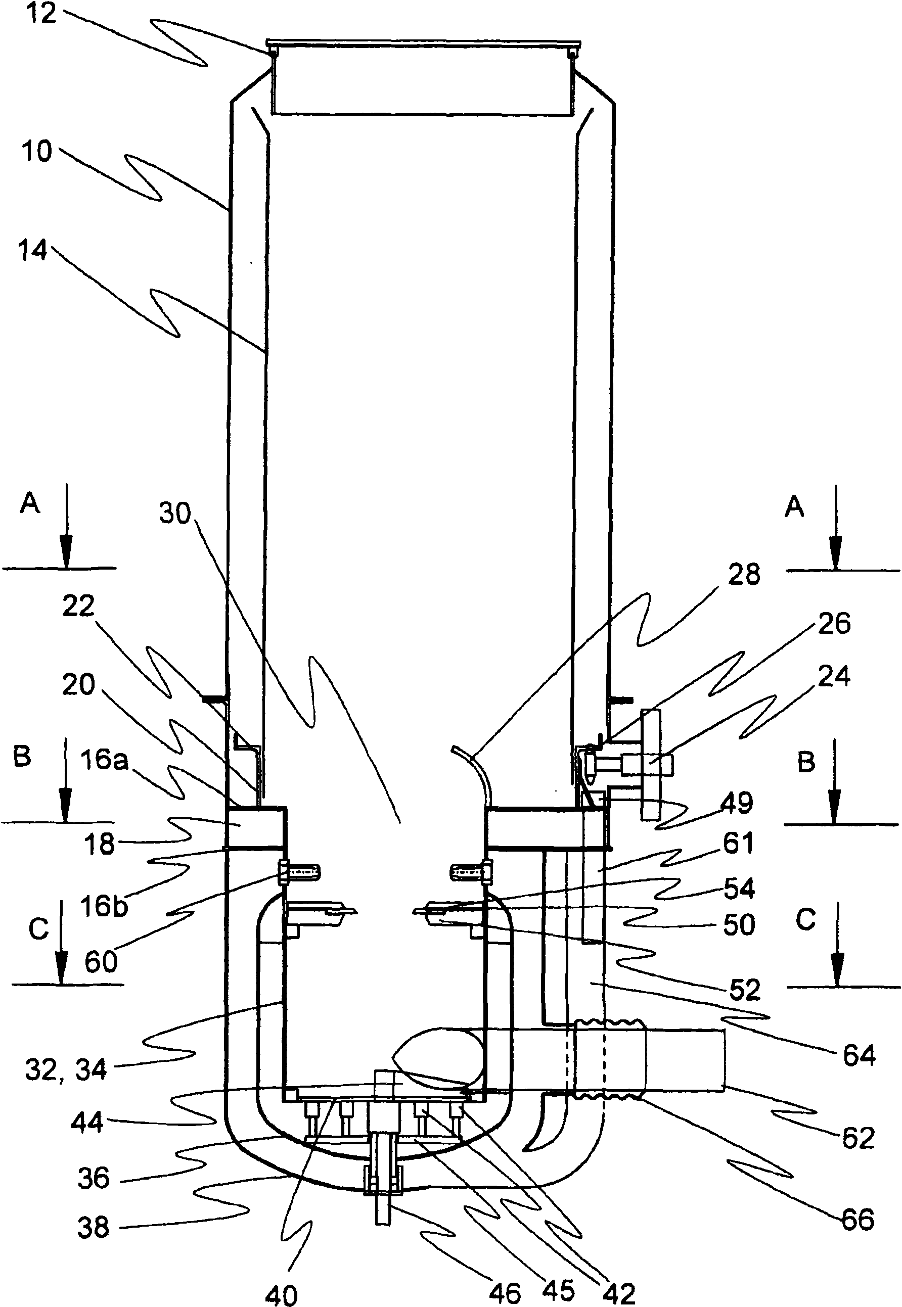 Method for gasifying solid fuel and concurrent gasifier