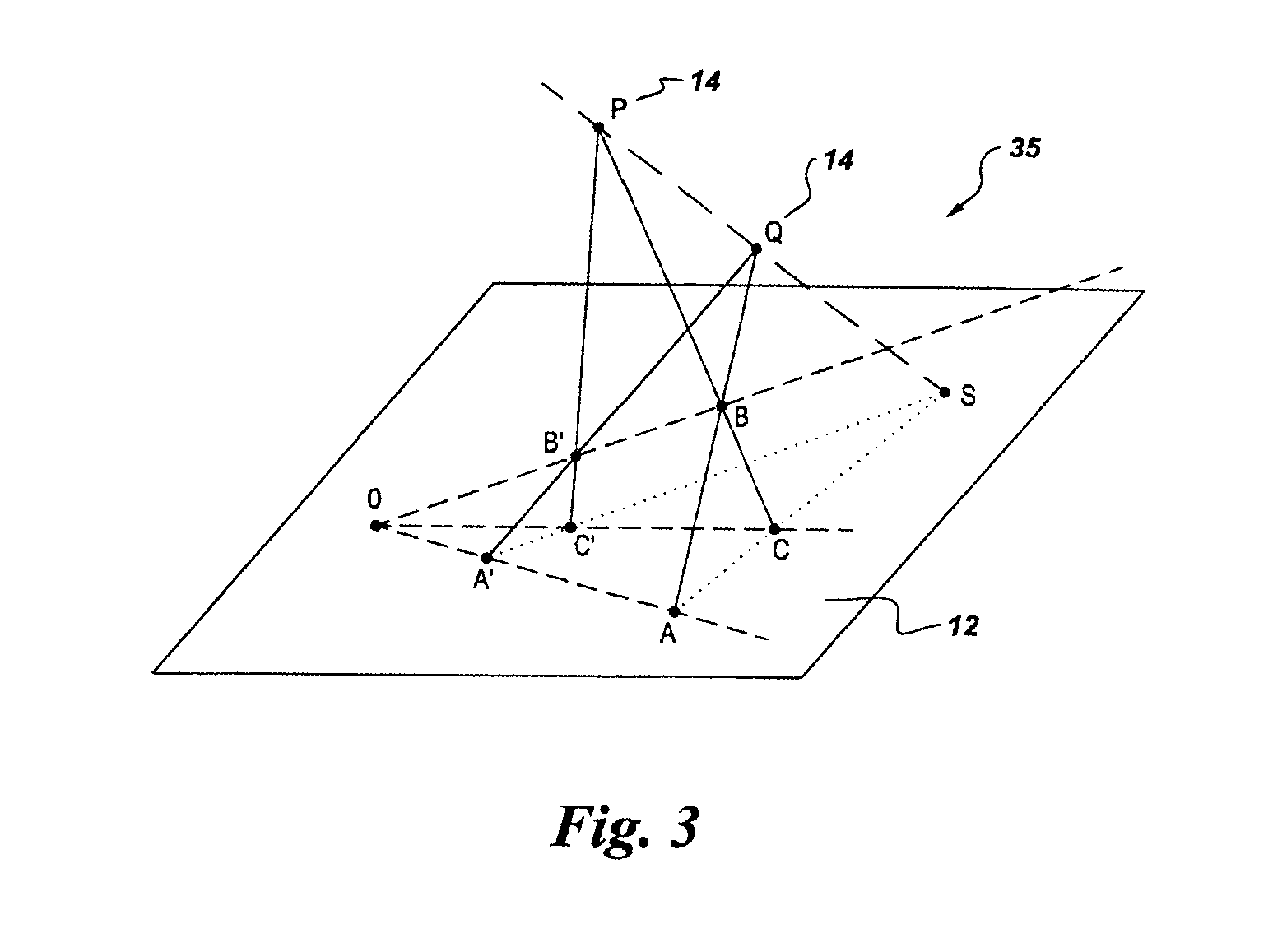 Method, apparatus, and medium for calibration of tomosynthesis system geometry using fiducial markers with non-determined position