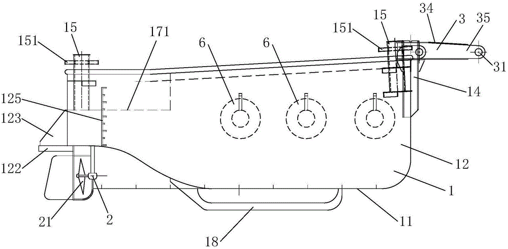 Wharf pile foundation underwater maintenance operation device with self-propulsion capability