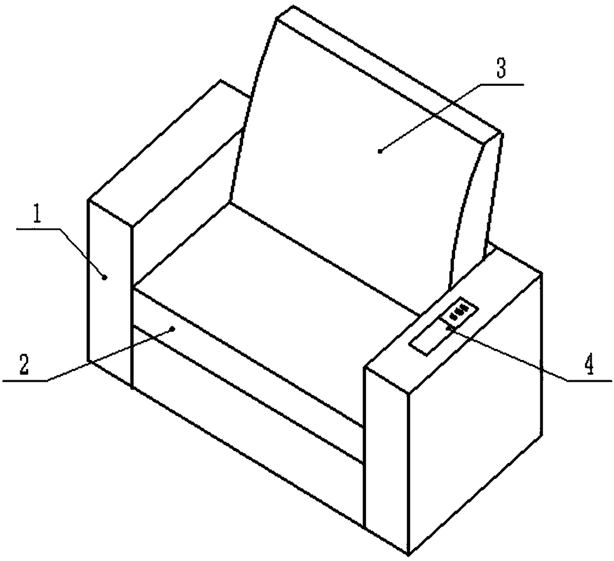 Sofa with socket