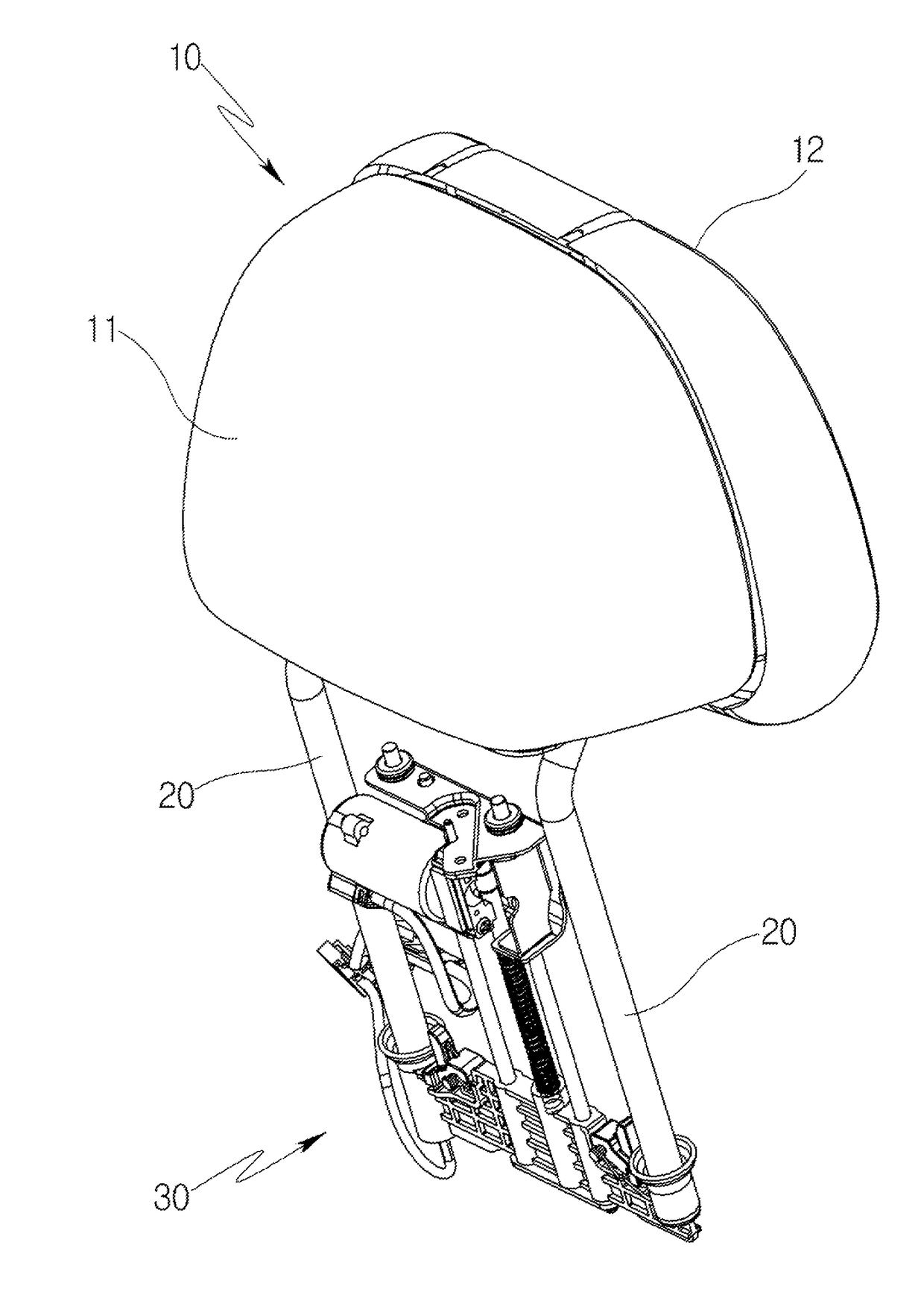 Power headrest apparatus