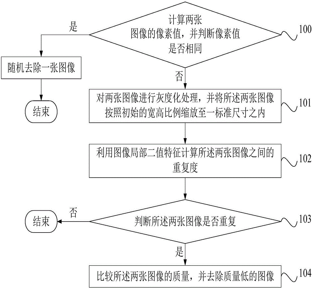 Image replication removing method and image replication removing system