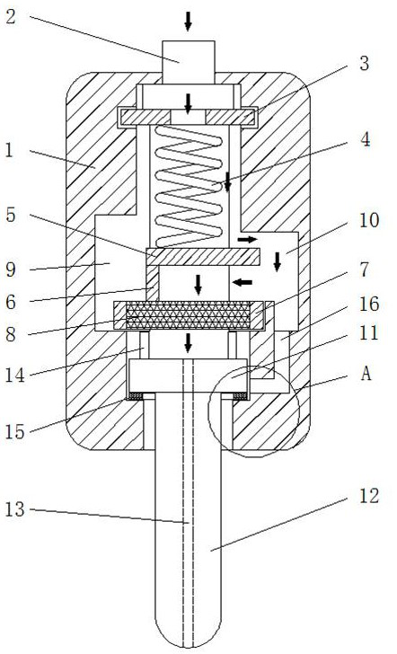 Anti-blocking back-flushing spraying device for aerosol cultivation