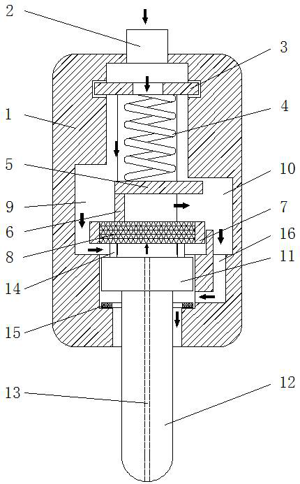 Anti-blocking back-flushing spraying device for aerosol cultivation