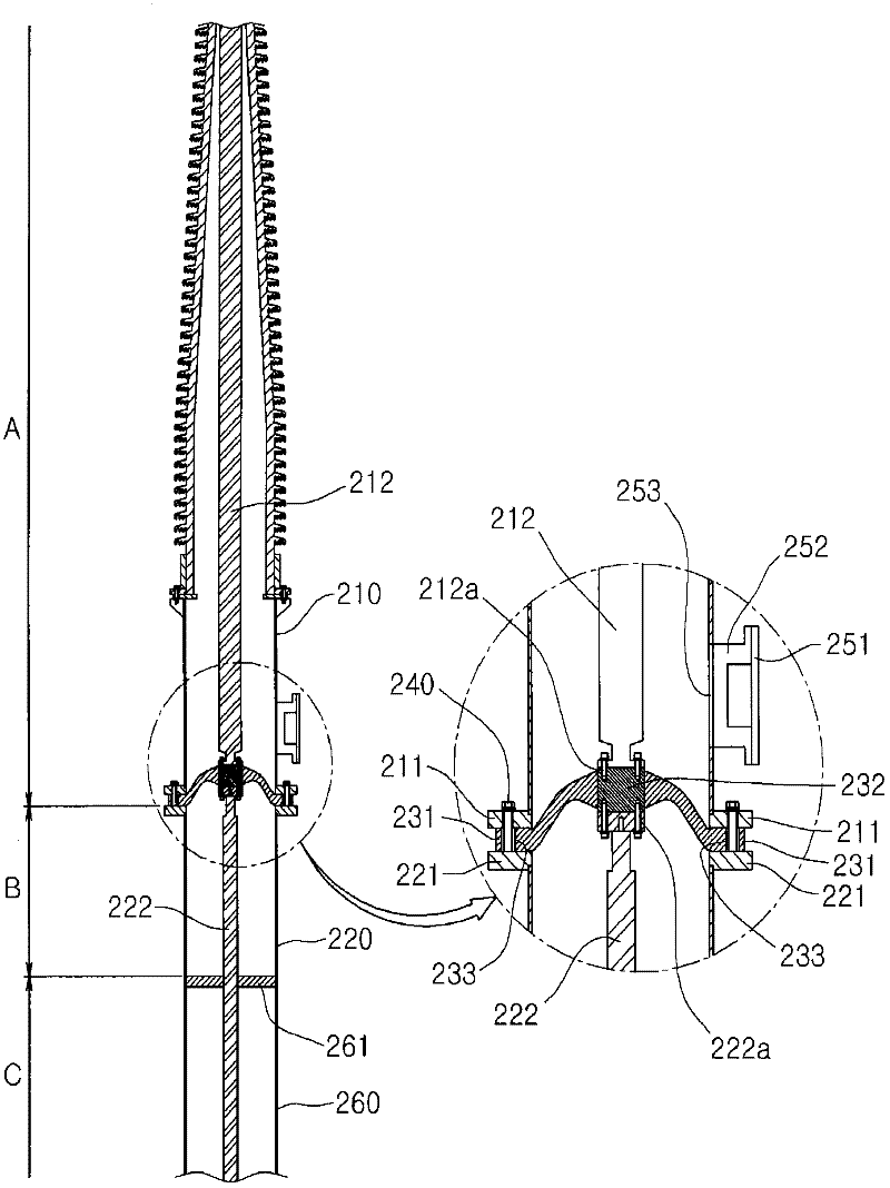 Termination structure for superconducting cable